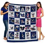south alabama jaguars mickey minnie blue white blanket fashion forward