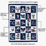 south alabama jaguars mickey minnie blue white blanket new arrival