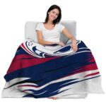 south alabama jaguars paint streaks blue white blanket best selling