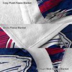 south alabama jaguars paint streaks blue white blanket best selling