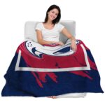 south alabama jaguars splatter effect blue blanket latest model