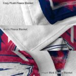 south alabama jaguars splatter effect blue blanket premium grade