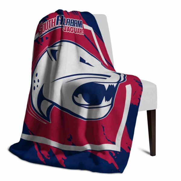 south alabama jaguars splatter effect blue blanket top rated