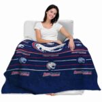 south alabama jaguars striped pattern blue blanket latest model