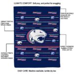south alabama jaguars striped pattern blue blanket new arrival