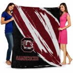 south carolina gamecocks brushstrokes garnet white blanket best selling