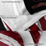 south carolina gamecocks brushstrokes garnet white blanket best selling