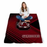 south carolina gamecocks diagonal stripes garnet blanket best selling