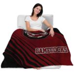 south carolina gamecocks diagonal stripes garnet blanket best selling