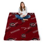 south carolina gamecocks fan spirit garnet blanket best selling