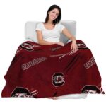 south carolina gamecocks fan spirit garnet blanket best selling