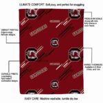 south carolina gamecocks fan spirit garnet blanket best selling