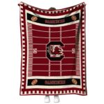 south carolina gamecocks football field garnet blanket best selling