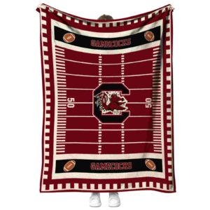 south carolina gamecocks football field garnet blanket best selling