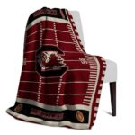 south carolina gamecocks football field garnet blanket best selling