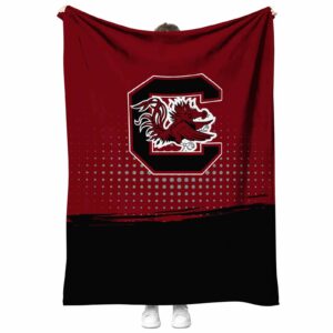 south carolina gamecocks gradient dots garnet blanket best selling