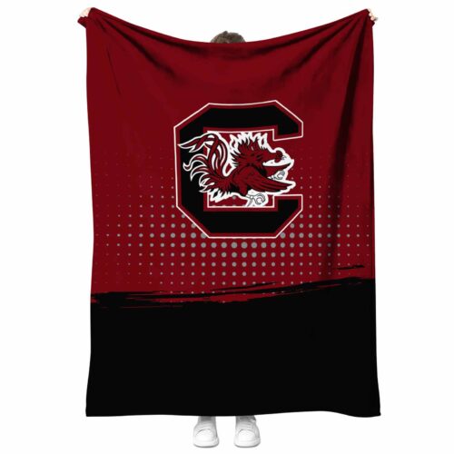 south carolina gamecocks gradient dots garnet blanket best selling