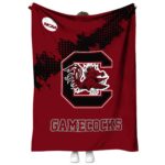 south carolina gamecocks grunge texture garnet blanket best selling