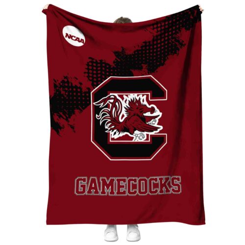 south carolina gamecocks grunge texture garnet blanket best selling