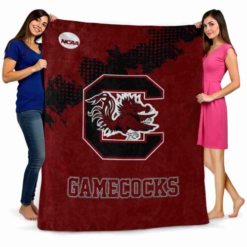 south carolina gamecocks grunge texture garnet blanket fashion forward