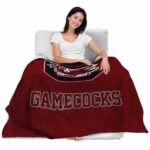 south carolina gamecocks grunge texture garnet blanket best selling