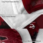 south carolina gamecocks grunge texture garnet blanket best selling