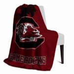 south carolina gamecocks grunge texture garnet blanket best selling