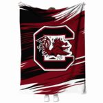 south carolina gamecocks paint streaks garnet white blanket best selling