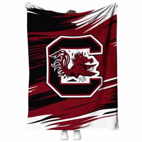 south carolina gamecocks paint streaks garnet white blanket best selling