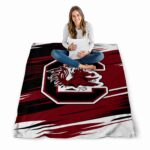 south carolina gamecocks paint streaks garnet white blanket best selling
