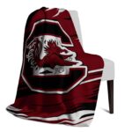 south carolina gamecocks paint streaks garnet white blanket best selling