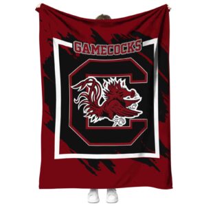 south carolina gamecocks splatter effect garnet blanket best selling