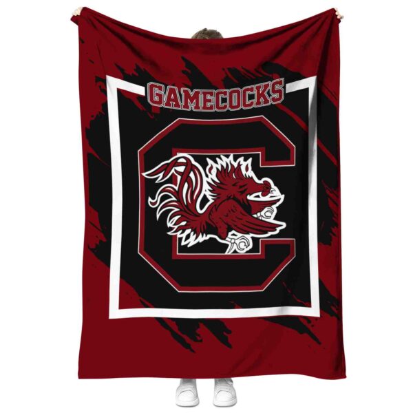 south carolina gamecocks splatter effect garnet blanket best selling