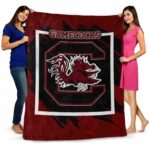 south carolina gamecocks splatter effect garnet blanket fashion forward