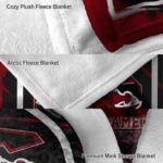 south carolina gamecocks splatter effect garnet blanket premium grade
