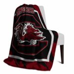 south carolina gamecocks splatter effect garnet blanket top rated