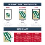 south florida bulls brushstrokes green white blanket trendy
