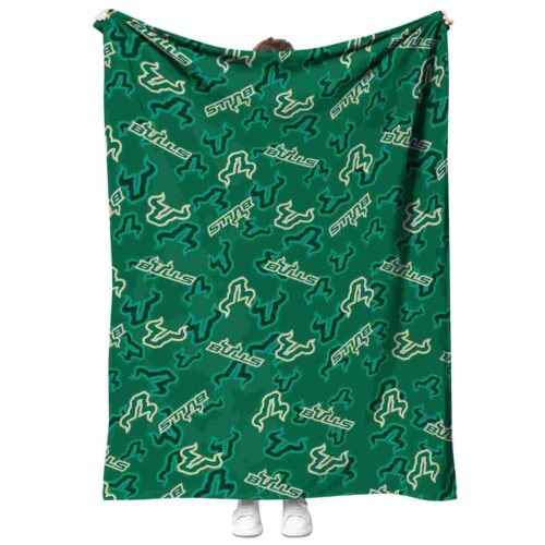 south florida bulls diehard fans green blanket best selling
