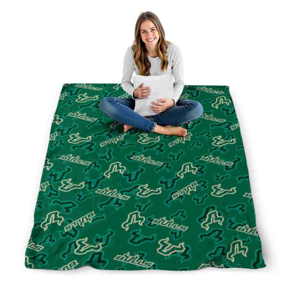 south florida bulls diehard fans green blanket high quality
