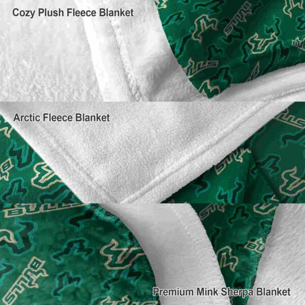 south florida bulls diehard fans green blanket premium grade