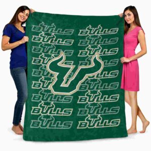 south florida bulls fan pride green blanket fashion forward