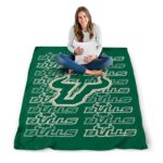 south florida bulls fan pride green blanket high quality