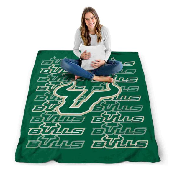 south florida bulls fan pride green blanket high quality