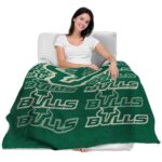 south florida bulls fan pride green blanket latest model