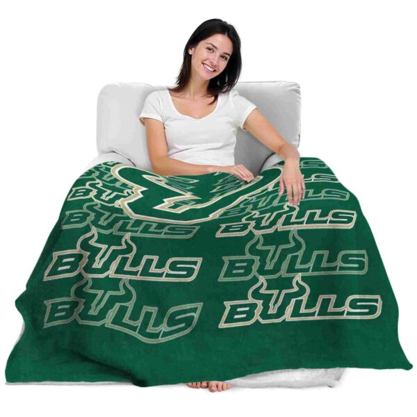 south florida bulls fan pride green blanket latest model