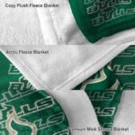 south florida bulls fan pride green blanket premium grade