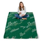 south florida bulls fan spirit green blanket high quality