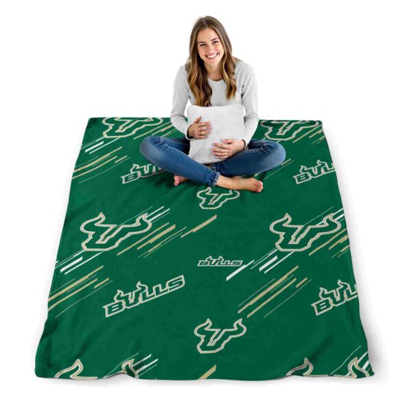 south florida bulls fan spirit green blanket high quality