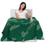 south florida bulls fan spirit green blanket latest model
