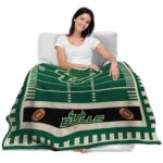 south florida bulls football field green blanket best selling